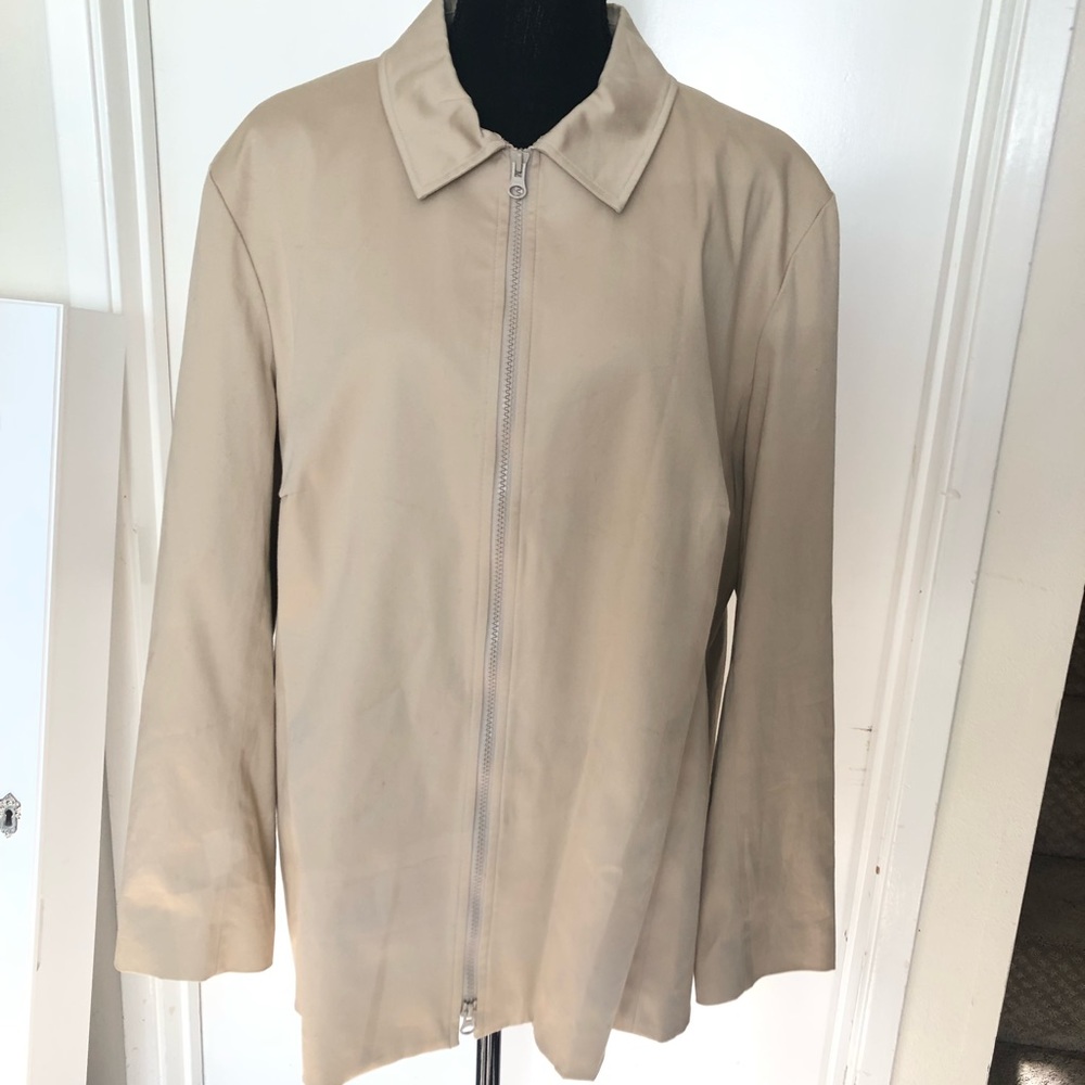 Worthington Woman Stretch Casual Jacket- Khaki